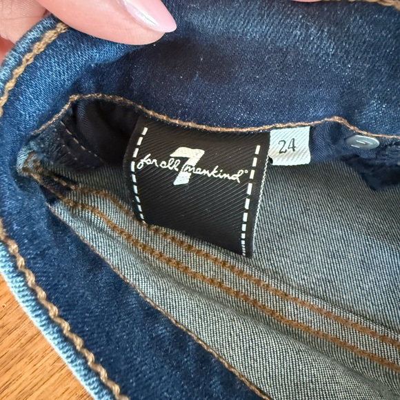 7 for All Mankind Dojo Trouser Stretch Jean Sz 24x32 - Picture 9 of 10